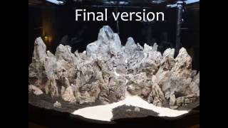 AquascapingFluval Venezia 350 Hardscape making September 2016 [upl. by Wycoff]