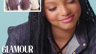 Halle Bailey Reacts to Fan Cover of Part of Your World thelittlemermaid [upl. by Enayd737]