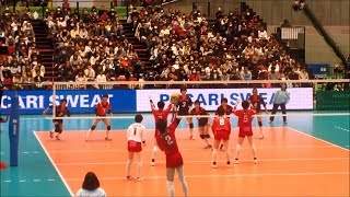 中川美柚選手のサーブ3本 vs 誠英高校（春の高校バレー2018準決勝） [upl. by Averi585]