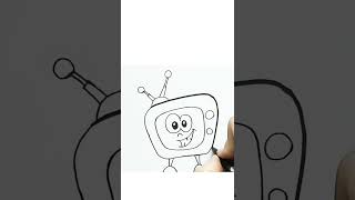 The easiest way to draw a TV [upl. by Ettelloc]