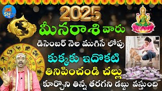 మీనా రాశి వారు డిసెంబర్ నెల ముగిసేలోపు కుక్కకు ఇదొక్కటి తినిపించండి చాలుmeenarasi2025teluguzodiac [upl. by Millie709]