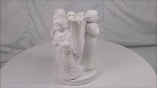 Candle Compliments by Crowning Touch Ceramic 3 Angel Votive Candle Holder [upl. by Ellebyam]