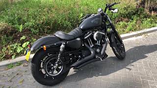 Harley Davidson Sportster 883 Iron  Vance and Hines Big Radius exhaust [upl. by Nork552]