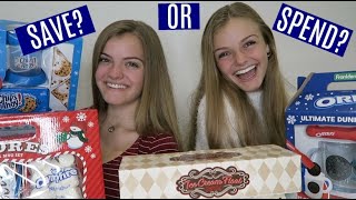 Trying Holiday Gift Kits  Save or Spend  Jacy and Kacy [upl. by Apps955]