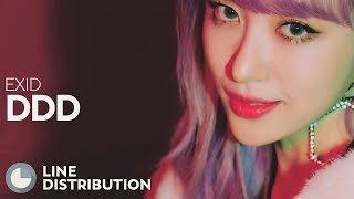 EXID  DDD Line Distribution [upl. by Agni]