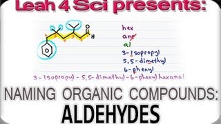 Naming Aldehydes Using IUPAC Nomenclature by Leah4sci [upl. by Campos598]