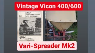 Vintage Vicon vari spreader 400 mk2 locally made extention like a Vicon 600 and auction buys [upl. by Bradstreet]