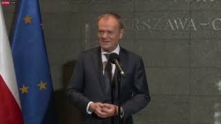 Premier Donald Tusk zabrał głos ws protestu rolników [upl. by Chilt]