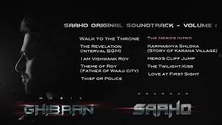 Saaho Original Soundtrack Volume I Jukebox Ghibran Prabhas Sujeet UV Creations [upl. by Irwinn]