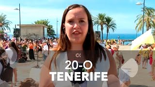 La Playa de las Américas acogió en Tenerife la manifestación de este 20O contra el modelo turístico [upl. by Elleinad]