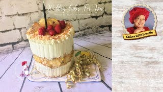 Fault Line Cake Design with Candied Lemon Slices and Coconut [upl. by Alburga774]