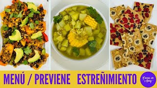 DESAYUNOCOMIDA Y CENA Barato y SIN CARNE Evita ESTREÑIMIENTO ANEMIA Colesterol PDIABETESRIÑON [upl. by Eceirahs]