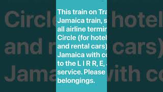 JFK AirTrain Jamaica Red Line announcement coming from the airport [upl. by Ylicic222]