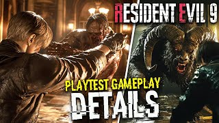 RESIDENT EVIL 9 Got NEW PLAYTEST GAMEPLAY DETAILS Leon Jill GOAT MAN New Zombies NEW LEAKS [upl. by Golub]