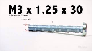 How to Read a Metric Screw Thread Callout [upl. by Ilak]