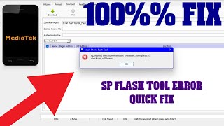 The secret solution to ROMboot Checksum mismatch error in SP Flash toolerror sp flash tool [upl. by Goebel]