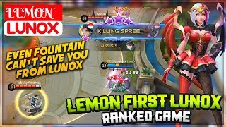 Lemon Playing New Hero Lunox  Lunox Lemon  Lemon x Lime ▪ Lunox Mobile Legends [upl. by Penn]