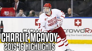 Charlie McAvoy  201516 Highlights  Boston University [upl. by Deborath]