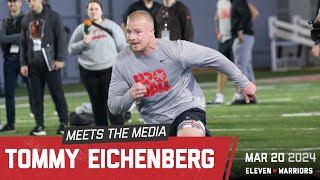 Tommy Eichenberg breaks down his performance at Ohio States pro day and his predraft experience [upl. by Robson]