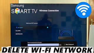 How To Delete a Saved WiFi Network On Samsung Smart TV [upl. by Laefar204]