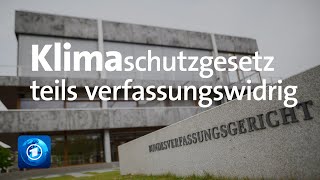 Bundesverfassungsgericht Klimaschutzgesetz in Teilen verfassungswidrig [upl. by Irwin393]