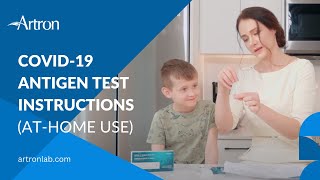 COVID19 Antigen Test Instructions for AtHome Use Artron Laboratories [upl. by Irami]