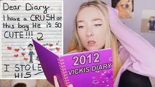 Reading My OLD Diary From When I Was 10 embarrassing  Vicki Vieteska [upl. by Nahgiem]