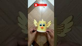 Running Bird Making With Waste Disposable Cup diy WastUseBest disposablecupcraft [upl. by Russon]