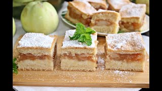 JABŁECZNIK NA PUSZYSTYM CIEŚCIE  Apple pie ciasto ciasta cakes [upl. by Odla]