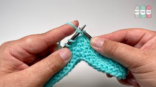 Continental Knit Stitch for Beginners [upl. by Katherina]