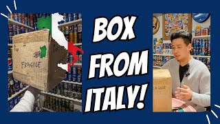 Unboxing Coke Mountain Dew Pepsi box from Italy  soda pop can collection [upl. by Koh]