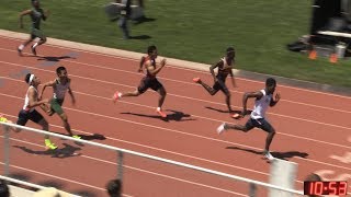 2017 TF  CIFss Prelims D4  100 Meters Boys 6 Heats 20D4 [upl. by Azitram]