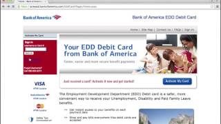 Bank of America EDD Debit Card Online Login Instructions [upl. by Tchao131]