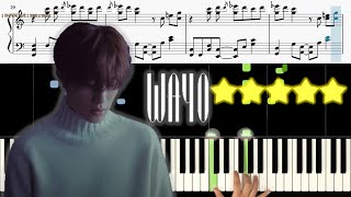 방예담 BANG YE DAM of TREASURE  왜요 WAYO 《Piano Tutorial》 ★★★★★ [upl. by Adnamas]