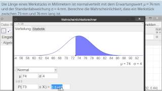 Normalverteilung mit GeoGebra [upl. by Riorsson]