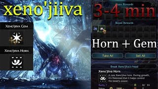 Fastest Way to Farm Xenojiiva Horn and Gem in MHW [upl. by Senalda361]