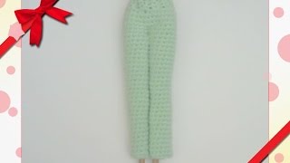 Barbie Clothes  Long Green Pants [upl. by Llessur]