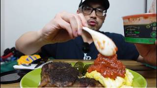 OMAD KETO MUKBANG STEAK AND EGGS 1450 Calories 140g Protein [upl. by Puett]