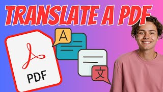 How to Translate a PDF File in Google Docs [upl. by Haerb]