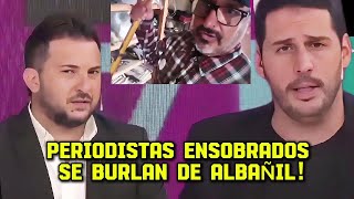 PERIODISTAS ENSOBRADOS SE BURLAN DE UN ALBAÑIL QUE NO PIENSA COMO ELLOS [upl. by Noelc]