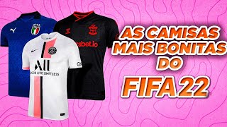 OS UNIFORMES MAIS BONITOS DO FIFA 22 [upl. by Arrat]