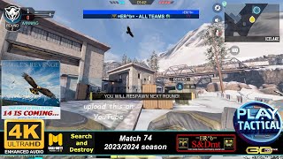 ERb vs all Match 74 20232024 season CoD mobile Search and Destroy 4K [upl. by Anade]