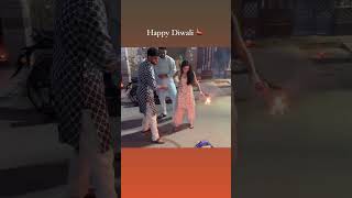 Last Night Diwali celebration 🎉Vineetshort shortvideo Govind Mittal amp Snehu [upl. by Smiga664]