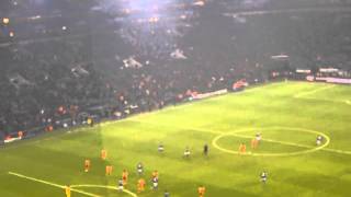 Schalke  Galatasaray son gol yarilma ani TRIBUNDEN [upl. by Onavlis]