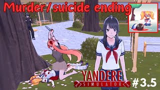 MurderSuicide ending no commentary  Yandere Simulator 35 [upl. by Ebert]