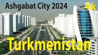 Ashgabat City 2024  Turkmenistan 4K By Drone [upl. by Primaveria977]