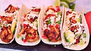 Best Ever Shrimp Tacos Recipe  How to make easy shrimp tacos [upl. by Ailegna]