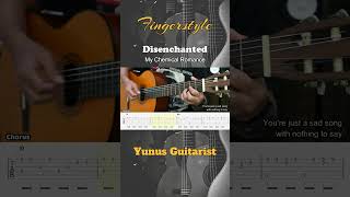 Disenchanted  My Chemical Romance  Fingerstyle Guitar Tutorial  TAB amp Lyrics [upl. by Lida488]