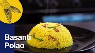 Polao Recipe—Basanti or Mishti Polao Ranna—Bengali Sweet Polao—Nababarsha Special Recipe [upl. by Yednil]