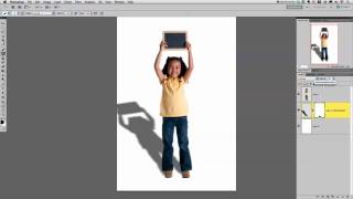 Two Minute Tip Creating a Realistic DropShadow in Photoshop [upl. by Anawek]